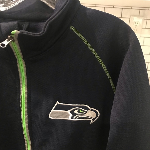 New Seattle Seahawks NFL Jacket Full ZIP New with Tags Men’s Large - Picture 3 of 9